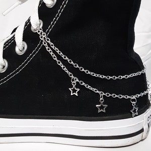 Shining Star Double Chain Canvas High-top Shoe or Boot Chain Available in 3 Colors - by Reaction Body Chains