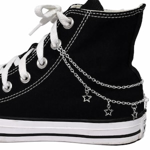 Shining Star Double Chain Canvas High-top Shoe or Boot Chain Available in 2 Colors - by Reaction Body Chains
