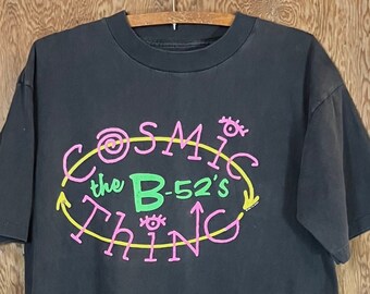 Vintage 1989 B-52’s “Cosmic Thing” Concert Tour T Shirt Large Cotton