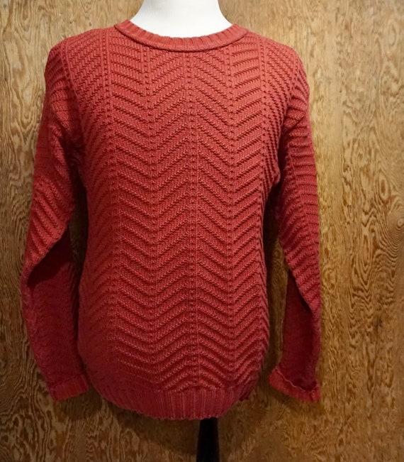 Vintage 1980's L.L. Bean Cotton Pullover Sweater … - image 1