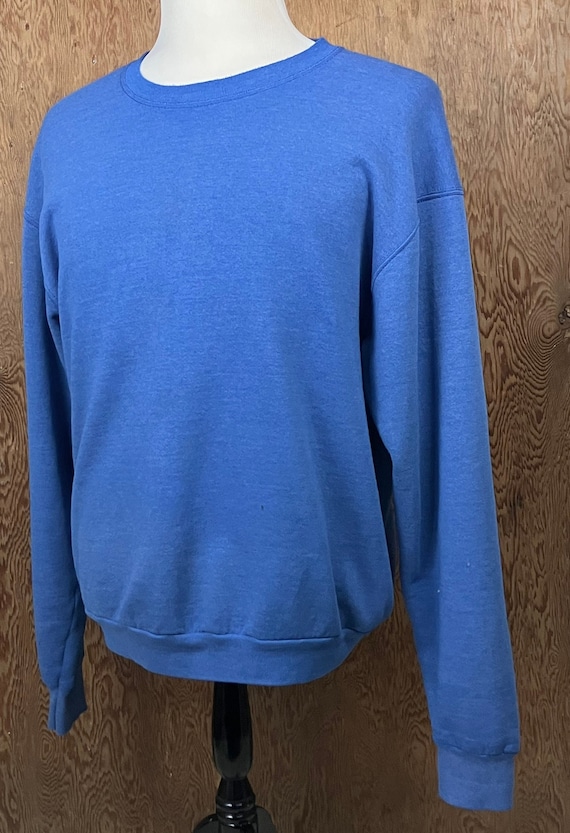 Vintage 80’s Blank BVD Sweatshirt XL Crewneck Blue