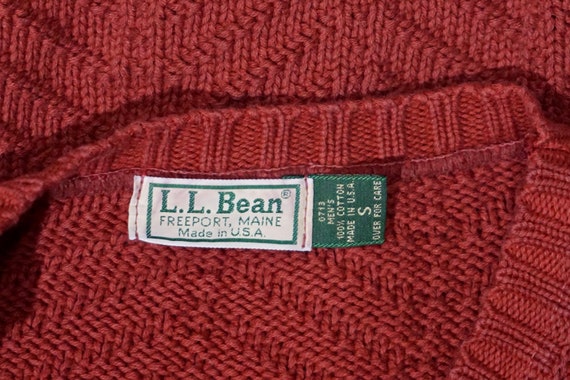 Vintage 1980's L.L. Bean Cotton Pullover Sweater … - image 5