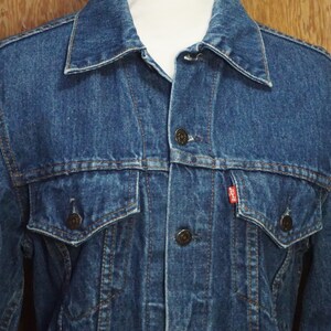 Vintage 80's Levi's Denim Trucker Jacket Type 70506 0216 Vintage Small Size 38