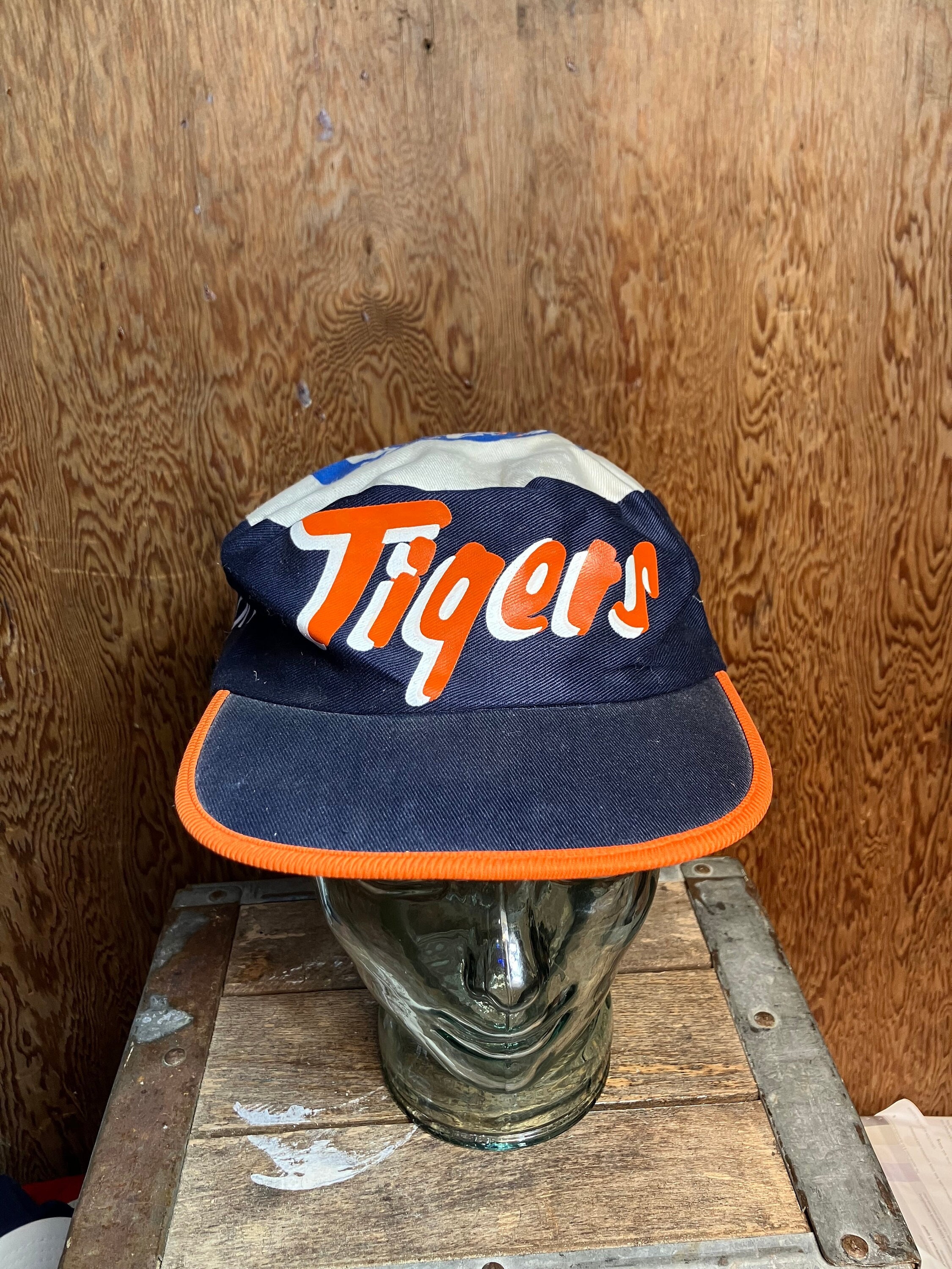 Vintage 80's DETROIT TIGERS MLB Blue White Painters 