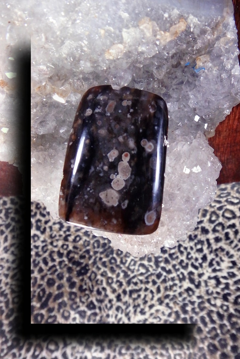 Spotted Agate Designer Cabochon 8378