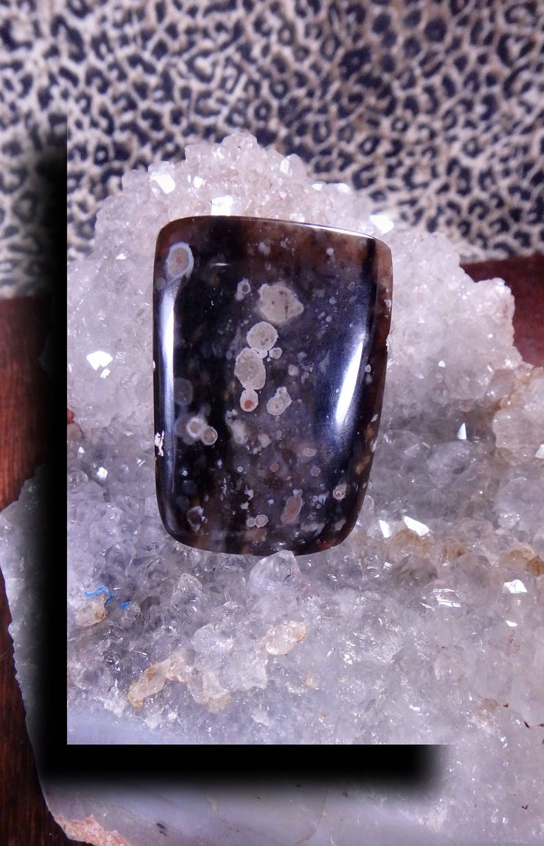 Spotted Agate Designer Cabochon 8378