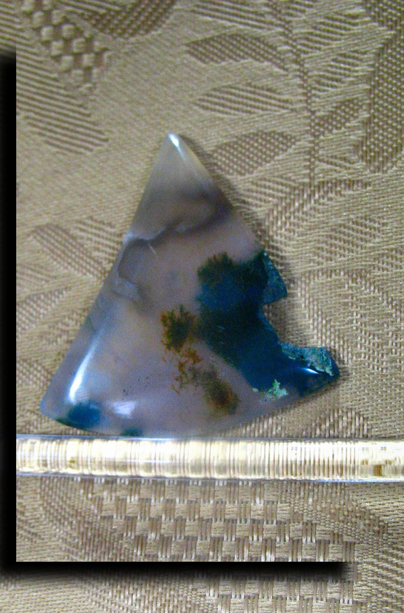 Green Moss Agate Designer Cabochon 6187