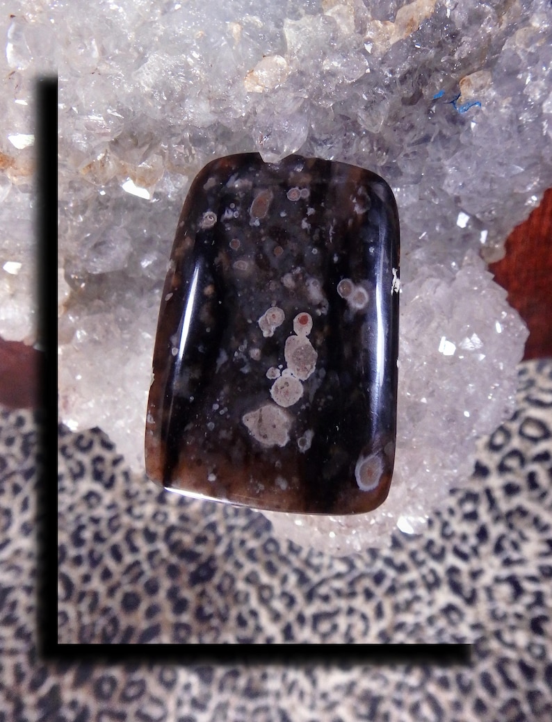 Spotted Agate Designer Cabochon 8378