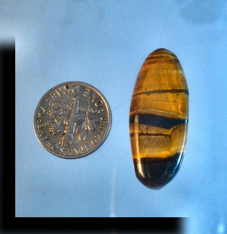 AAA Golden Tiger Eye Designer Cabochon 8136
