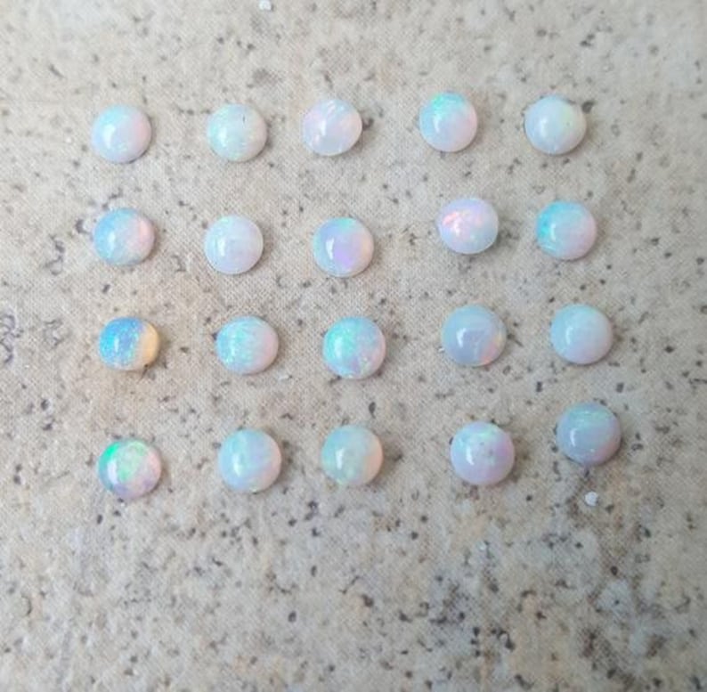 Australian Opals 3mm Round Loose | Etsy