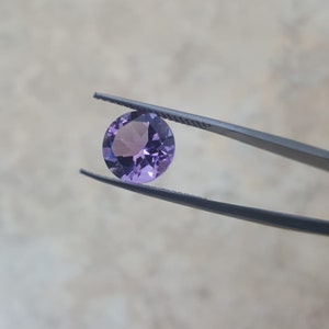 Amethyst 7mm round gemstones - Genuine Amethyst