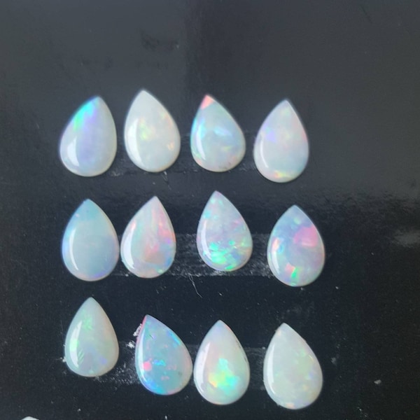 Australian Opals 6 x 4 pear shape - Genuine 6mm x 4mm Australian pear shape Opals - loose stones