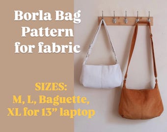 Bohemian and Functional Bag Sewing Pattern PDF for Fabric Video