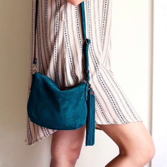 turquoise blue purse