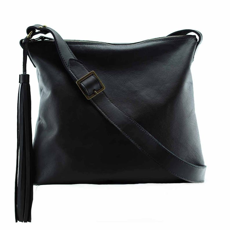 Black Bag Purse Crossbody Leather Bag / Soho/ Black Leather Etsy