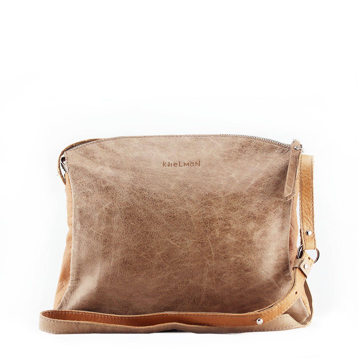 taupe crossbody bag