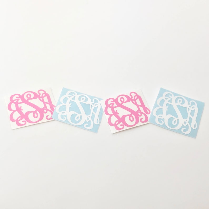 Pacifier Monograms Pacifier Decals Monogram decals Etsy
