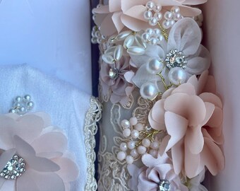 Gorgeous Baptism Candle 3 piece Set