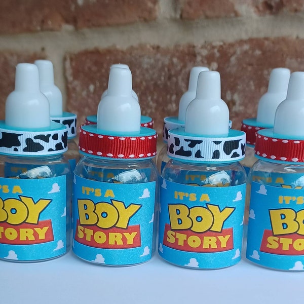 Boy Story bottle favors 12 ct