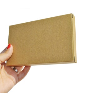 50 kraftpapier, witte, grijze geschenkdozen, bedankdozen, feestbedankjes, trouwbedankjes, presentatiedozen, verpakking I 5,7 x 3,54 x 0,78"