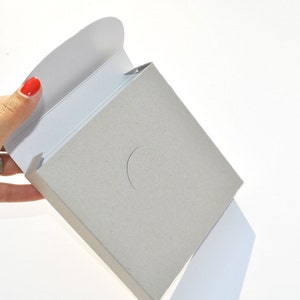 35 Cajas de cartulina I Blanco, gris, cartón kraft I Cajas de regalo, embalajes, cajas de presentación, cajas cuadradas 5,5x5,5x1"