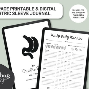 Gastric Sleeve Digital Journal | Bariatric Planner | Weight Loss Surgery Printable | VSG Digital Download