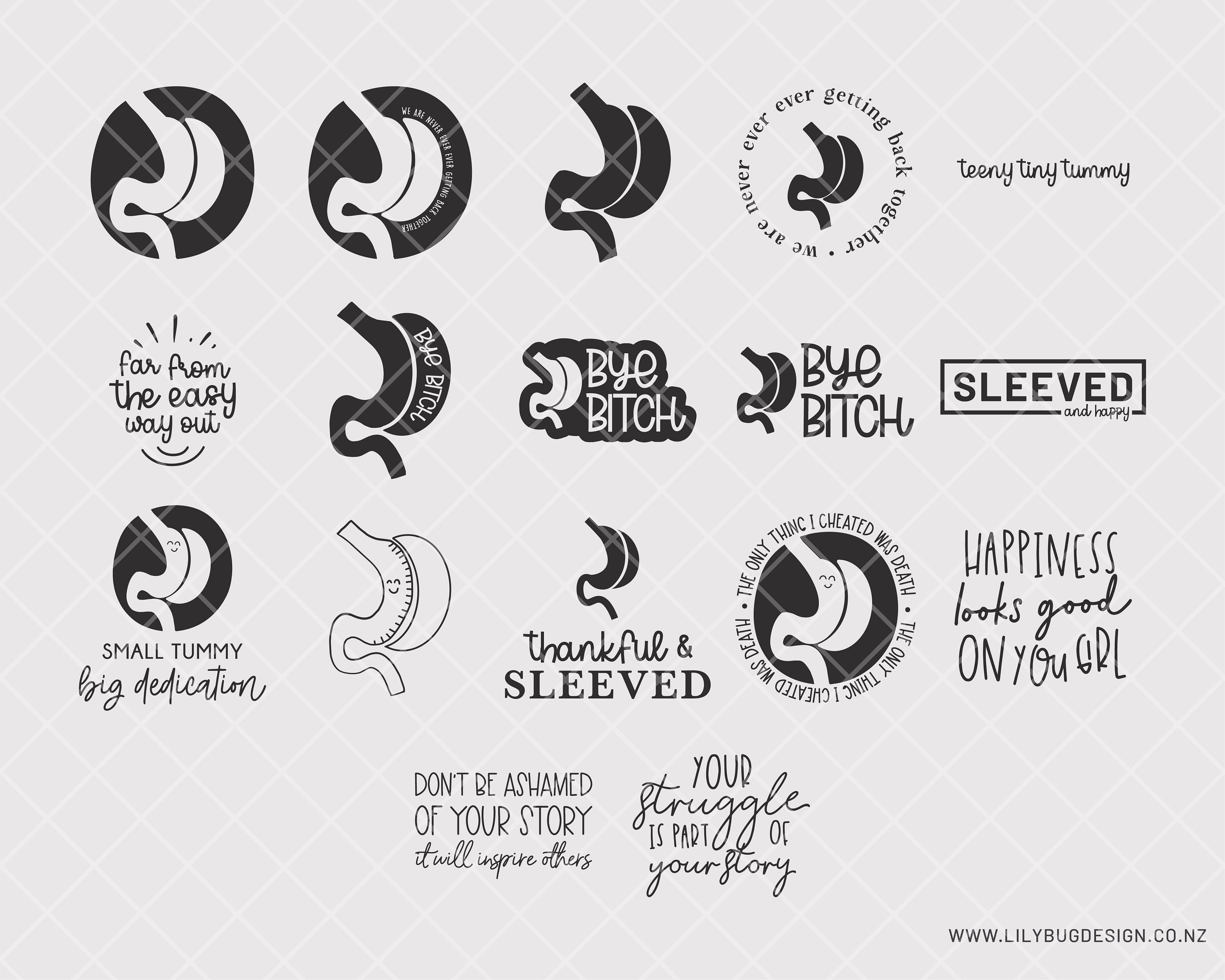 Gastric Sleeve Digital Design Bundle Gastric Sleeve Vsg Etsy