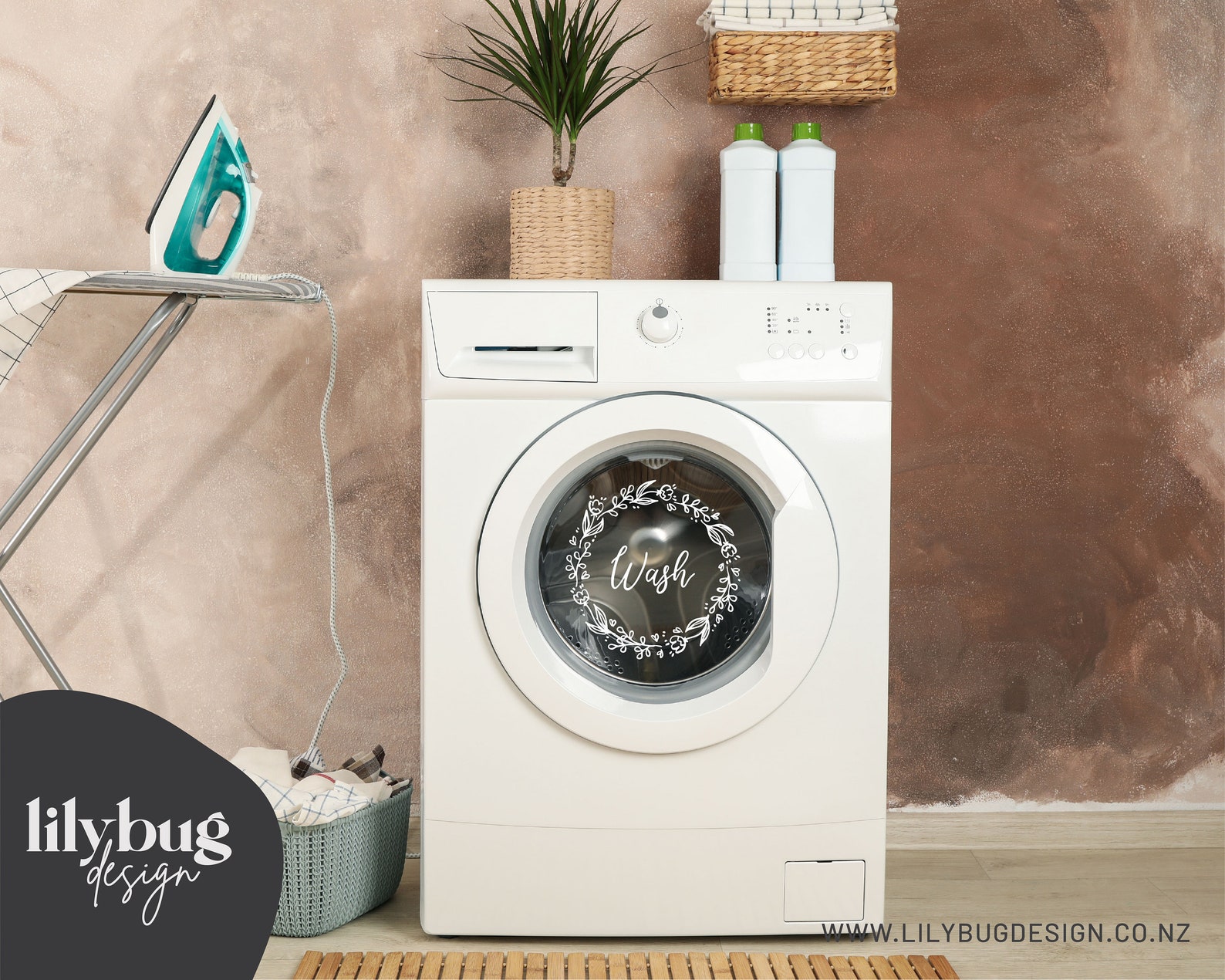 Wash and Dry Washing Machine SVG PNG and JPG Decals With Etsy