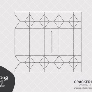 Christmas Cracker Gift Box SVG - con e senza slot per regalare denaro!