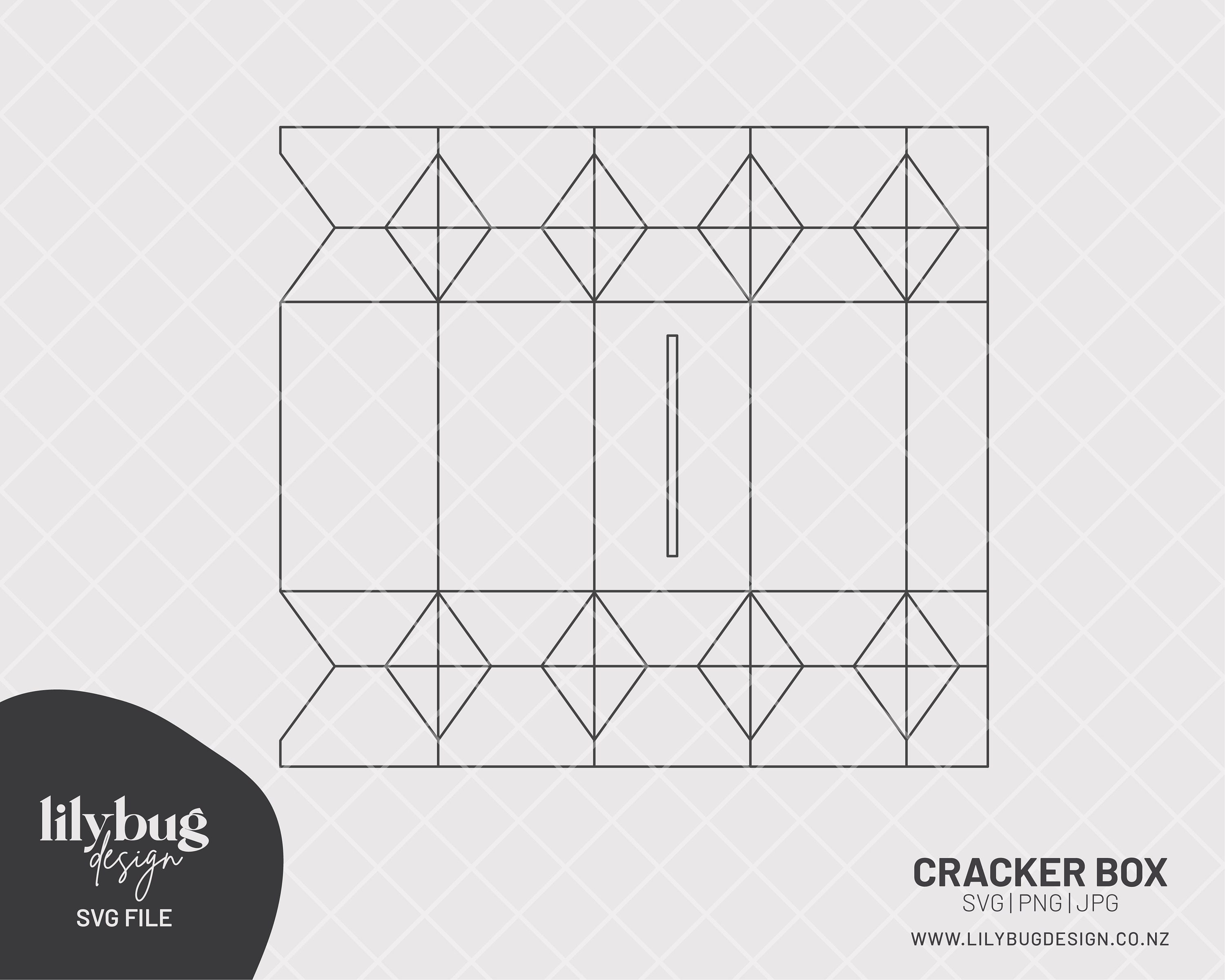 Christmas Cracker Gift Box SVG With and Without a Slot to Etsy