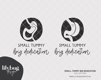Gastric Bypass Sleeve Surgery Teeny Tiny Tummy Quote vsg - SVG PNG and JPG Files