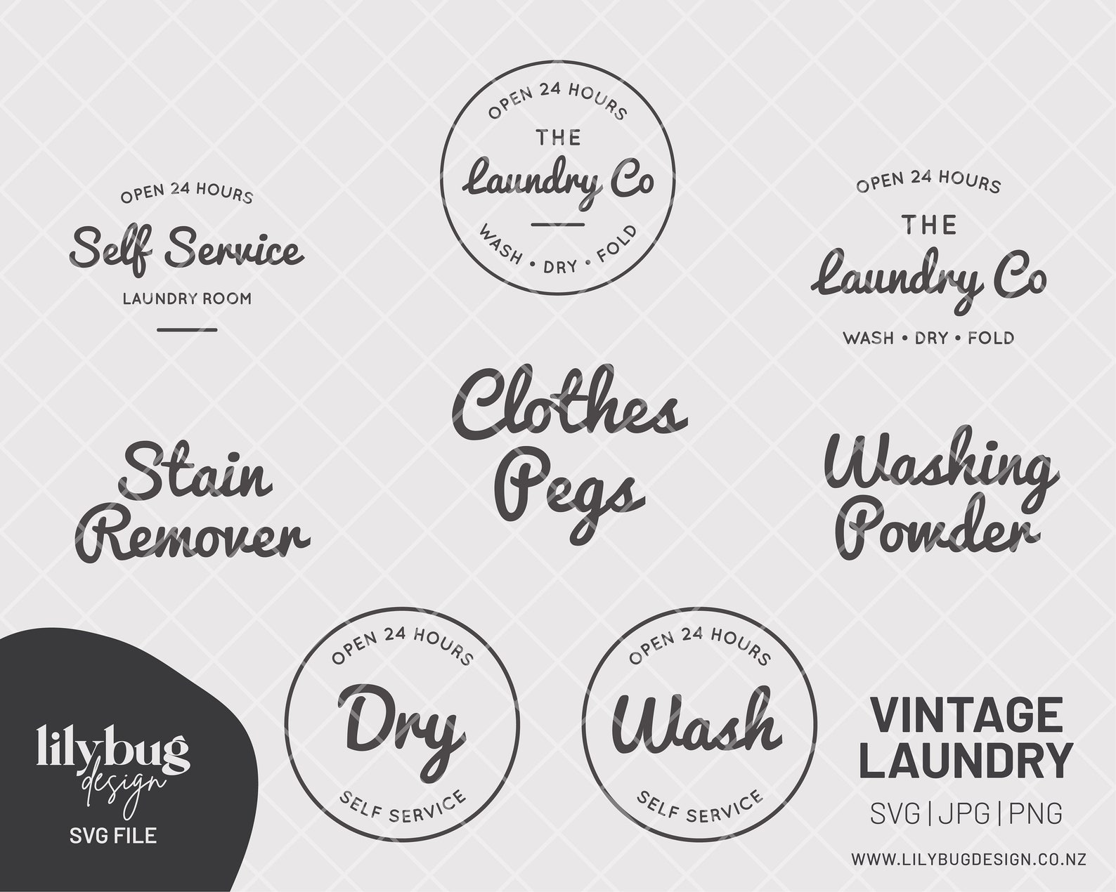 Download Vintage Laundry Washing Machine Dry & Wash SVG PNG and JPG | Etsy