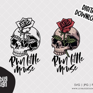 Run Little Mouse Quote, téléchargement numérique, autocollant numérique, Booktok, Smutty Spicy Book, Adeline, Romance adulte - Fichiers JPG PNG SVG