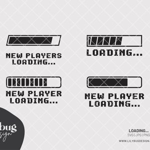 Loading New Player Is Loading Aufkleber digitale Datei - JPG PNG SVG Dateien