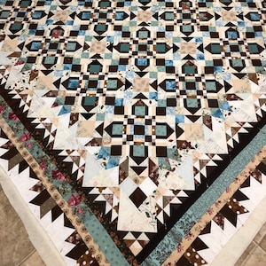 The Gathering Quilt Pattern: Step-by-Step Instructions for queen or king size quilt