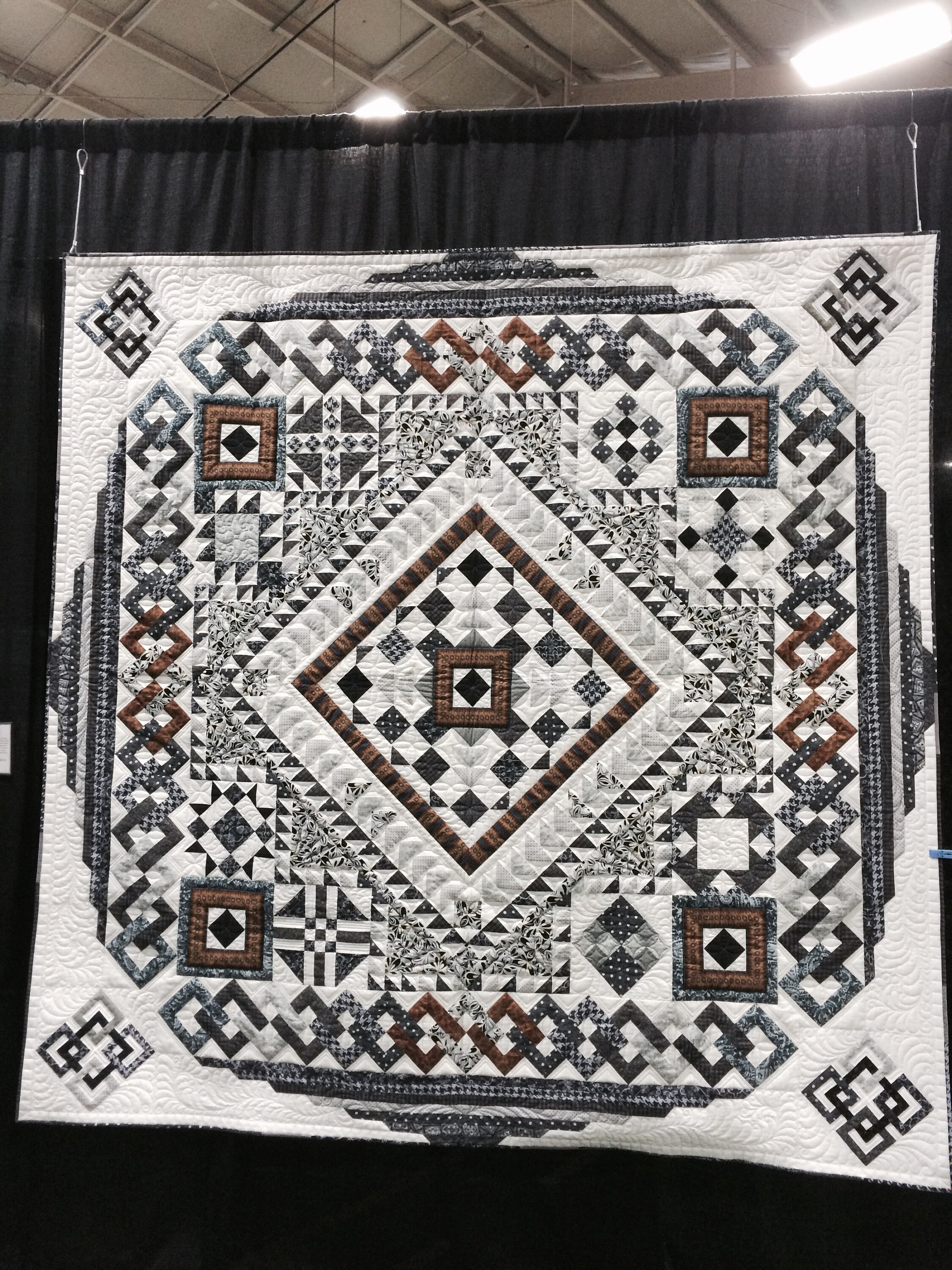 Handsome Medallion Quilt Pattern Amazing Quilt Step by Etsy Canada