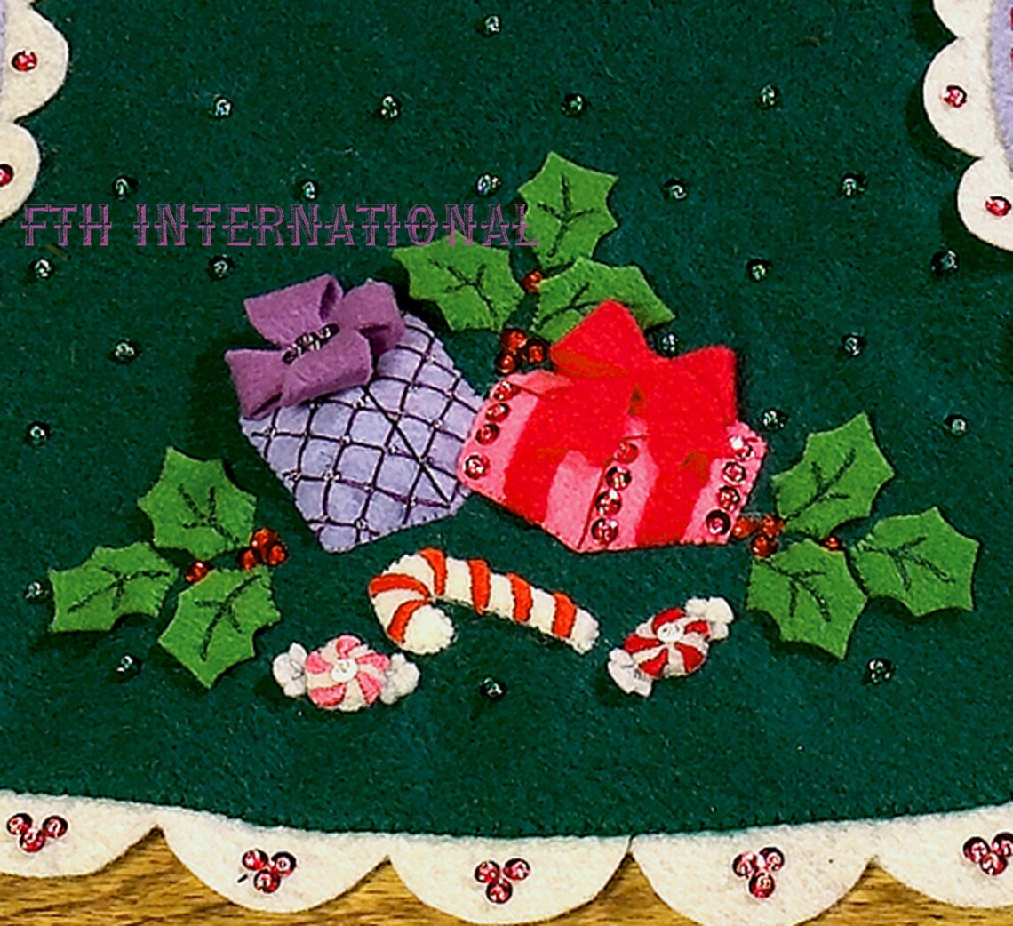 Bucilla Candy Express Tree Skirt 