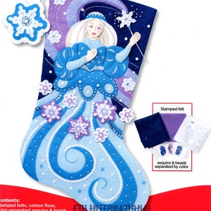 Bucilla Ho-ho-ho Santa 18 Felt Christmas Stocking Kit 86171