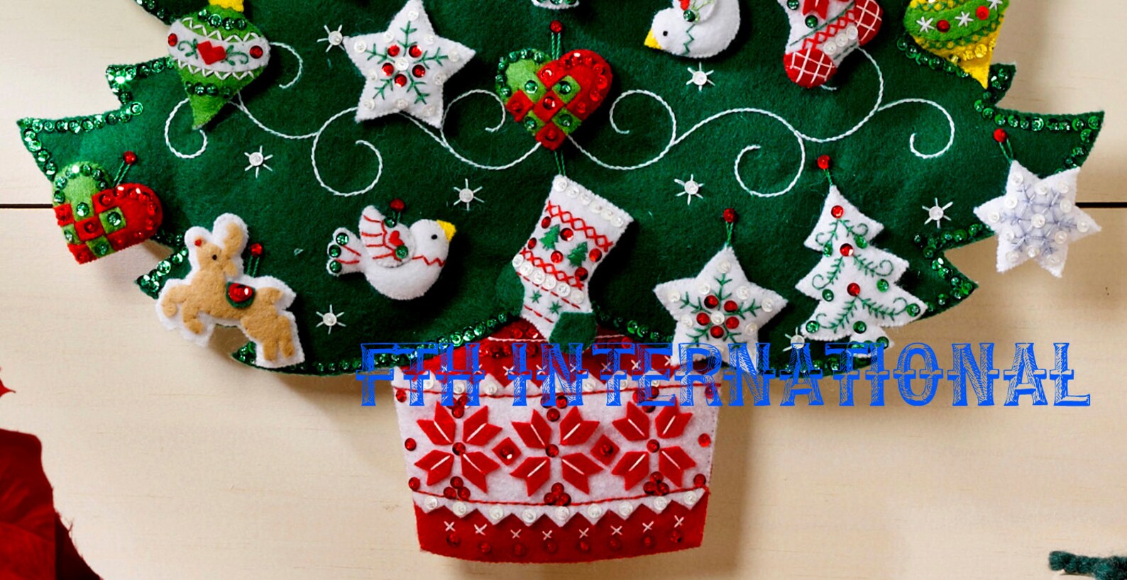 Bucilla Nordic Christmas Tree Felt Advent Calendar Kit 86584 Etsy