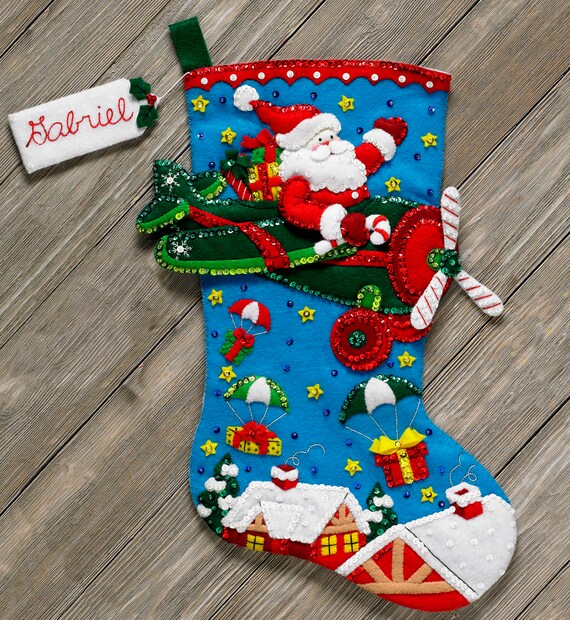 Bucilla Guardian Angel ~ 16/" Felt Christmas Stocking Kit #86483 Baby Jesus 2014