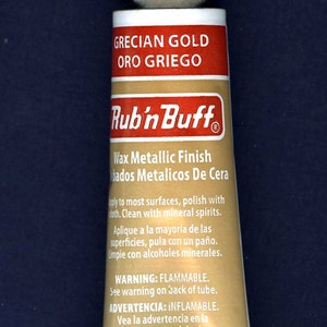 Grecian Gold 76301E Amaco Rub 'N Buff Uncarded Wax Metallic Finish Crafts image 1