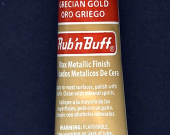 Grecian Gold 76301E ~ Amaco Rub 'N Buff Uncarded Wax Metallic Finish Crafts