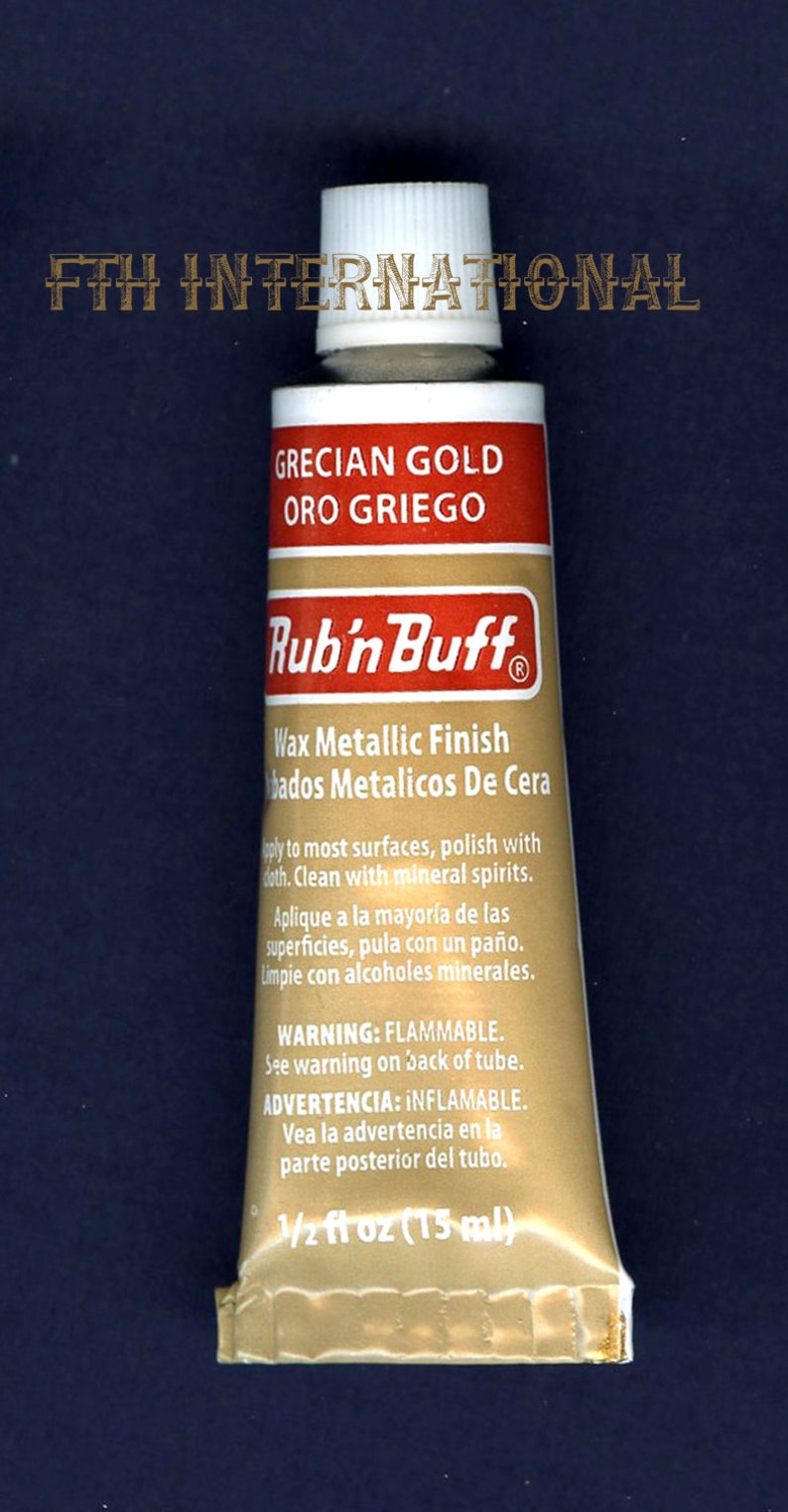 Grecian Gold 76301E Amaco Rub 'N Buff Uncarded Wax Metallic Finish Crafts image 1