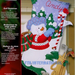 Bucilla Decorating the Tree 18 Felt Christmas Stocking Kit 86936, Mrs  Frosty DIY 
