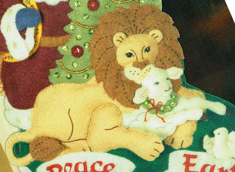 Brocilla felt christmas stocking