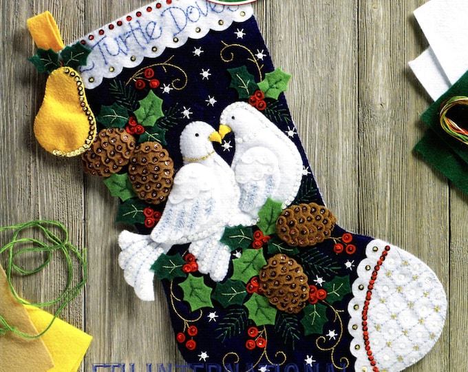 Peaceful Doves Stocking Bucilla Peaceful Doves Felt Stocking Kit