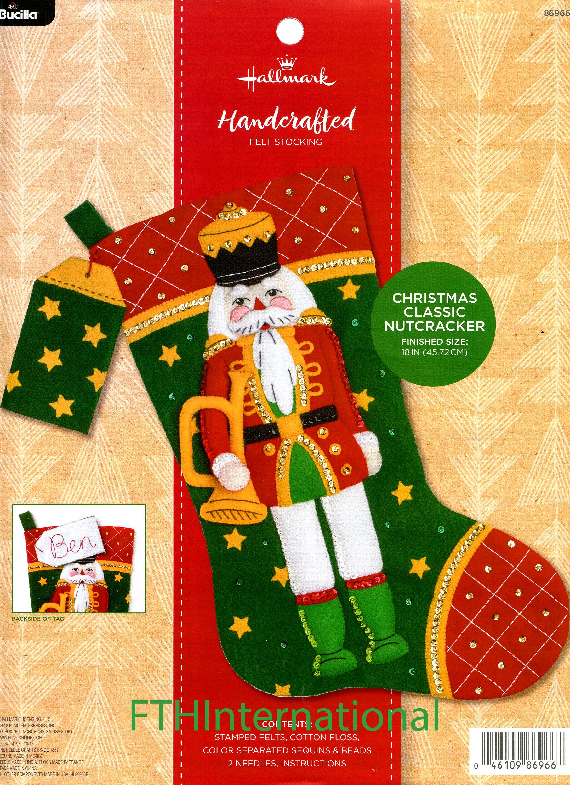 Shop Plaid Bucilla ® Seasonal - Felt - Stocking Kits - Nutcracker