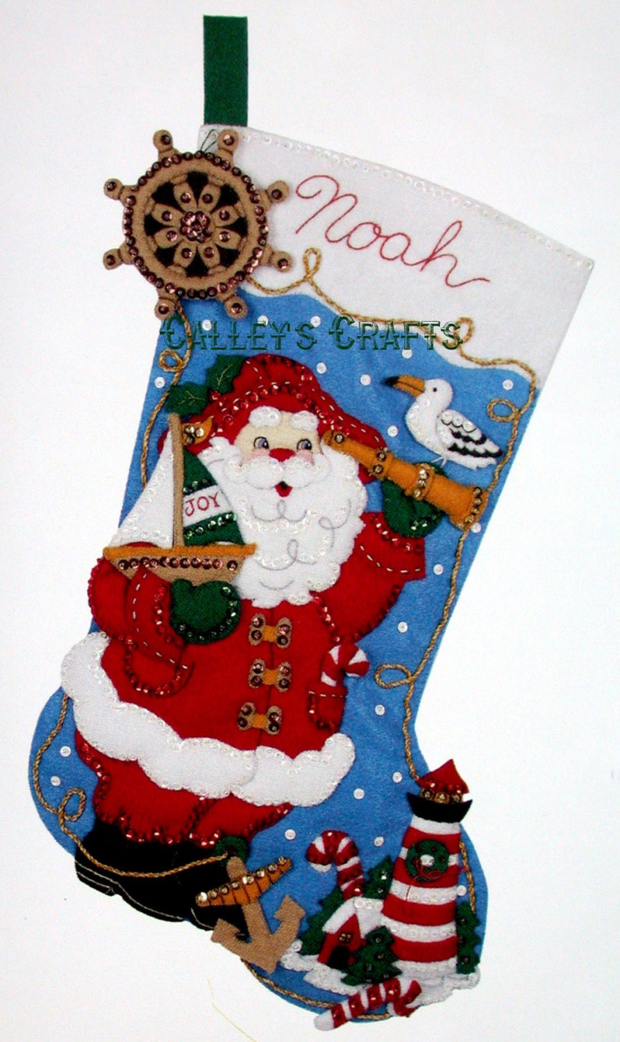 Bucilla Shopping Spree 18 Felt Christmas Stocking Kit 85433 Red