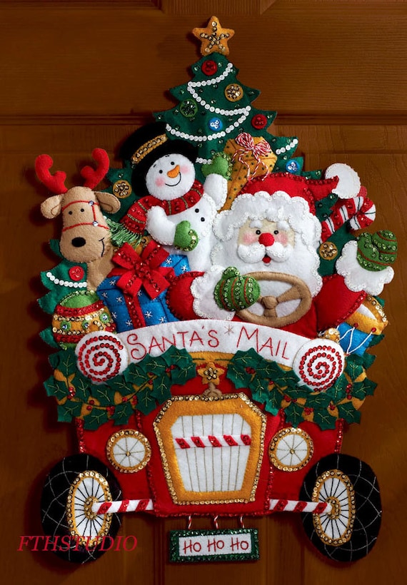 Bucilla Felt Applique Ornaments Kit - Holiday Shopping Spree
