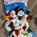 Bucilla Snowman Family Band 18 Felt Christmas Stocking - Etsy